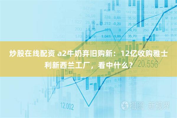 炒股在线配资 a2牛奶弃旧购新：12亿收购雅士利新西兰工厂，看中什么？